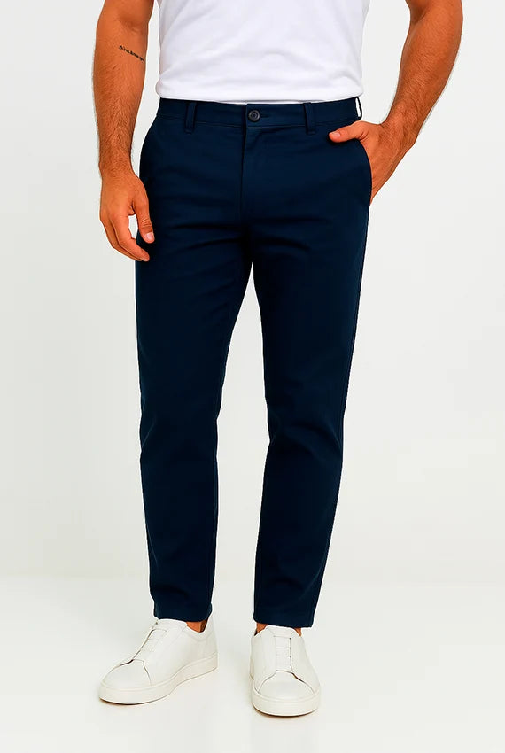 Calça sarja premium algodão egípcio