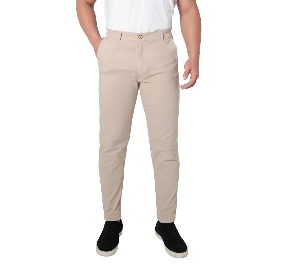 Calça sarja slim iron